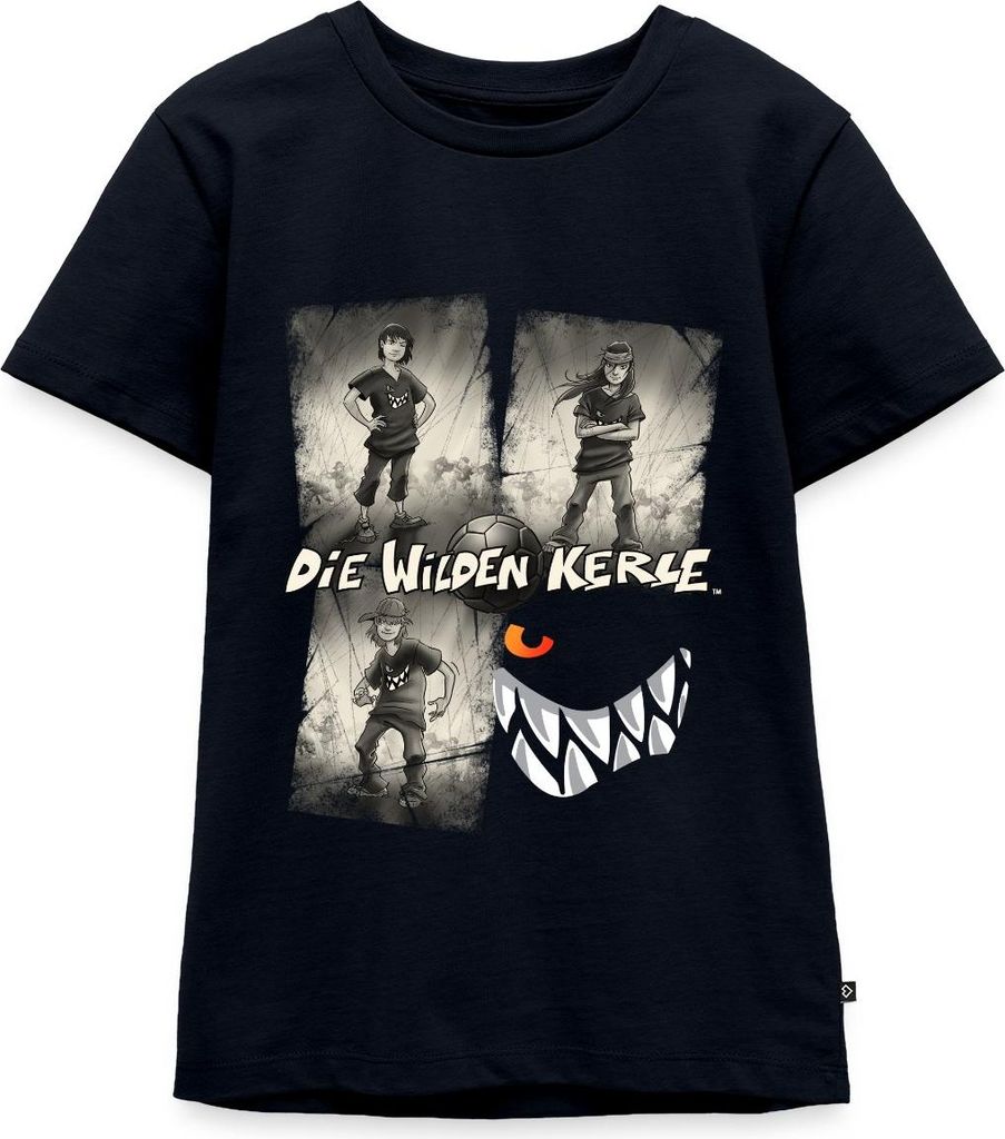 Spreadshirt Die Wilden Kerle Quartett Vintage Teenager Premium T-Shirt, 158/164 (12 Jahre), Navy