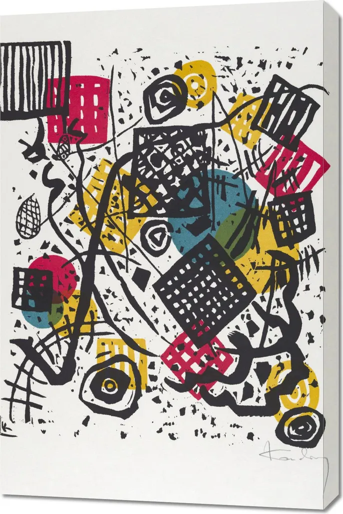 Recensione Quadro Kandinsky Piccoli Mondi V 60x90 - Tela Canvas Vintage