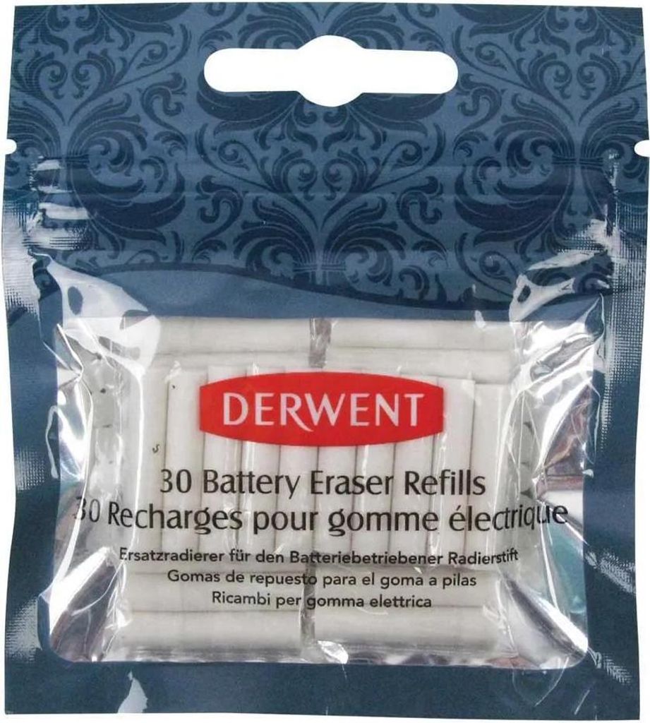 ERSATZMINEN für batteriebetriebenen elektrischen Radiergummi von Derwent, 30 Stück