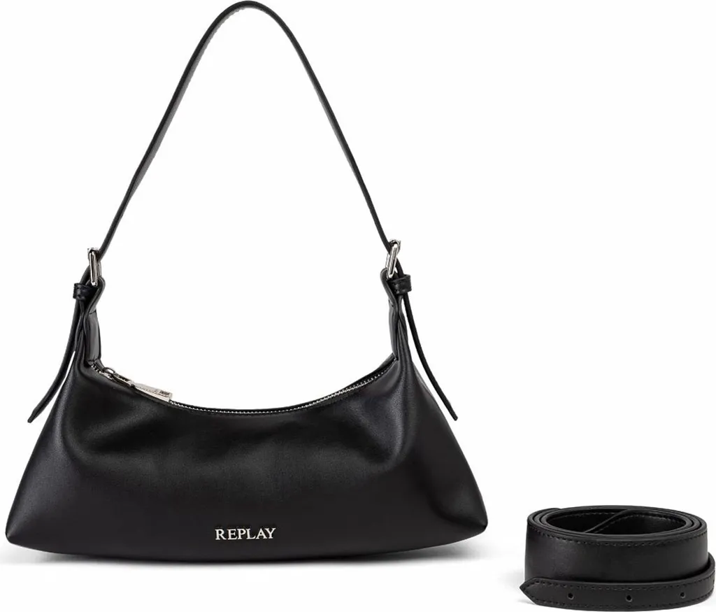 REPLAY Borsa Crossbody Nera - Tracolla Urban Black per Uomo e Donna