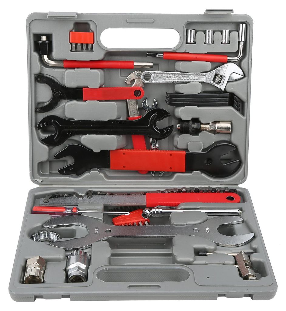 44pcs Fahrrad Reparatur Multi Tools Kit Set Mountain Bike Fahrrad Reifenpanne Pumpe