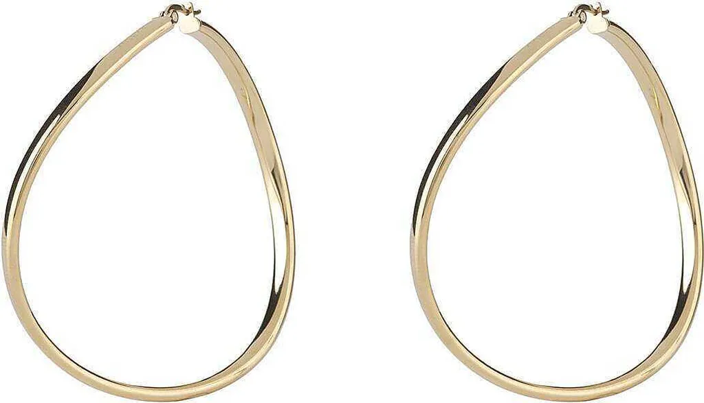Orecchini Guess JUBE04197JWYGT/U Cerchio Oro Acciaio Inox Donna