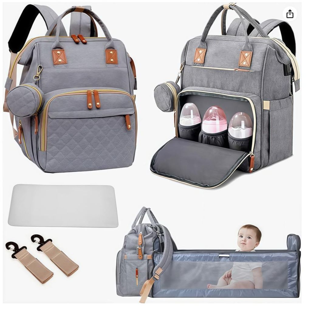 Windelrucksack mit Wickelstation,wasserdicht,großes Produktbild 
