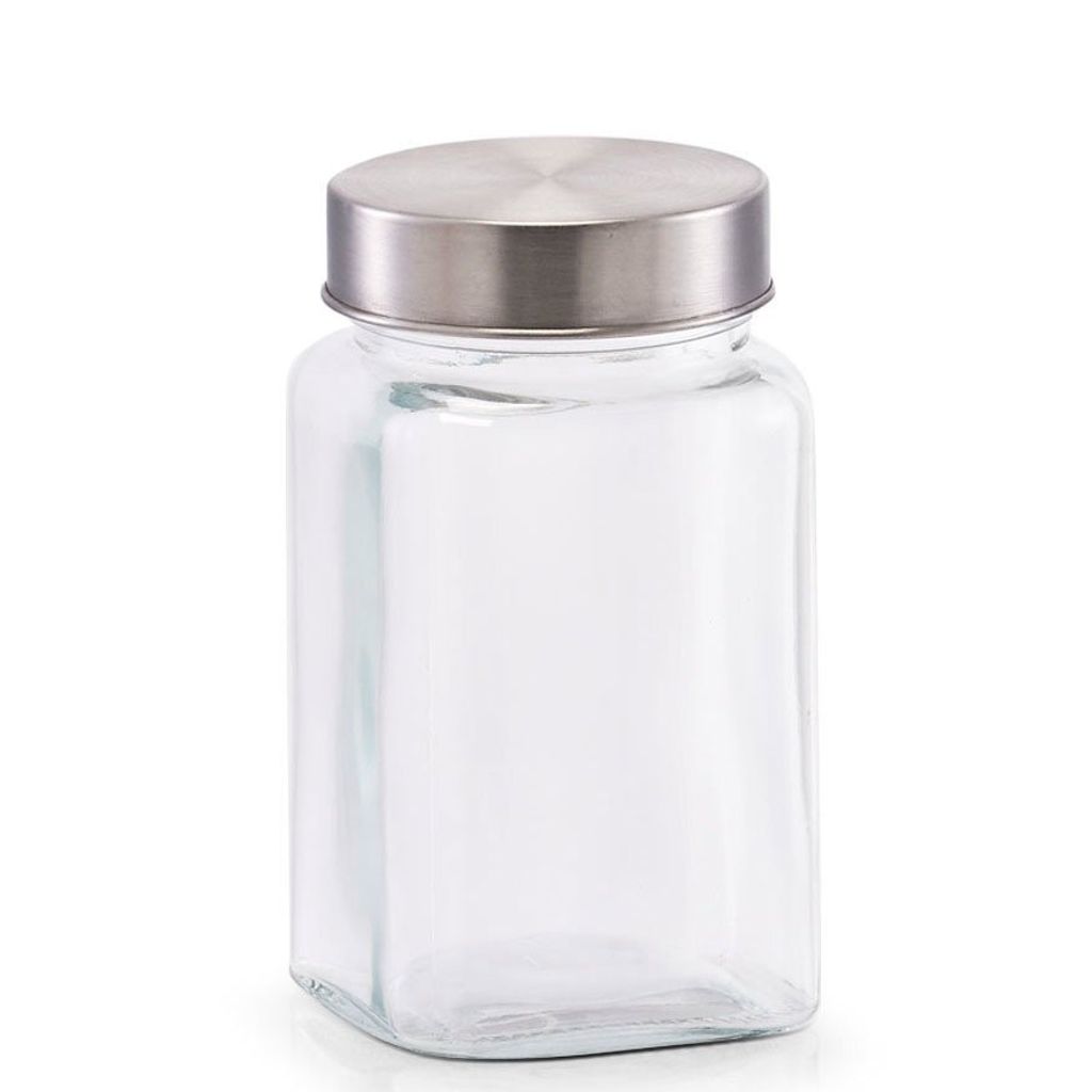 Vorratsglas  eckig Edelstahldeckel ZELLER Present Produktbild 