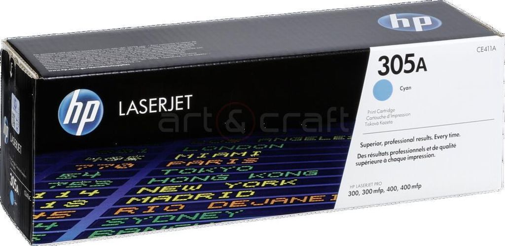 HP 305A tonercartridge, cyaan (CE411A) Productafbeelding 
