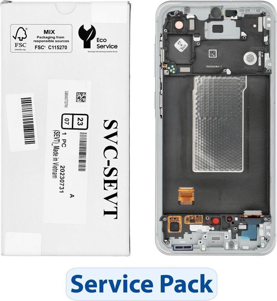 ServicePack LCD Display passend für SAMSUNG A56 5G A566B Grün GH82-36829C