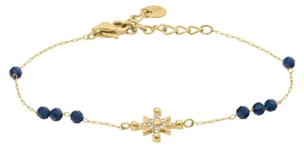 Bracelet plaqué or Antharea : bijou anti-ternissement et cristaux chic