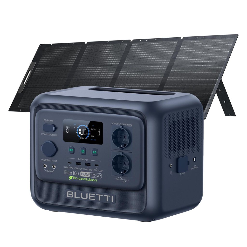 BLUETTI Solargenerator Elite 100 V2 + 200W Solarpaneele , Produktbild 