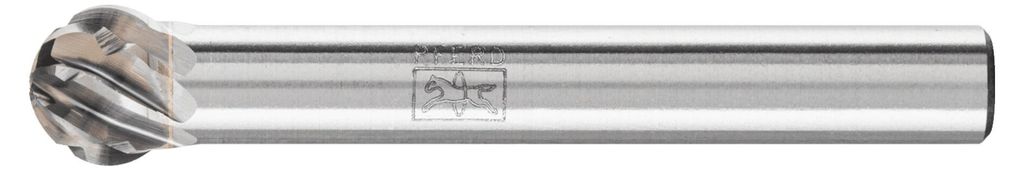 PFERD TOOLS Hartmetall Hochleistungsfrässtift STEEL Kugel KUD Ø 08x07 mm Schaft-Ø 6 mm für Stahl