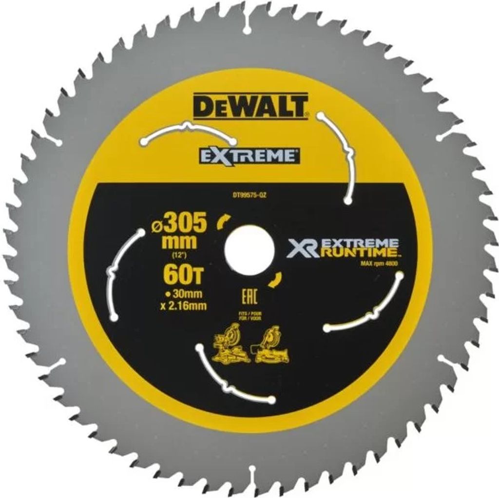 DeWALT DT99575-QZ, 30,5 cm, 3 cm, ATB ( z naprzemiennym Zdjęcie produktu 