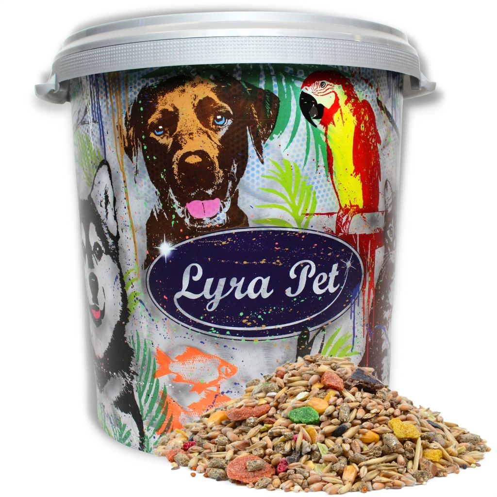 10 kg Lyra Pet Kaninchenfutter in 30 L Tonne