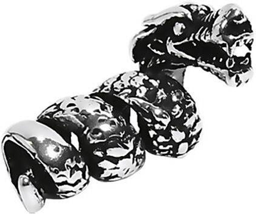 925 Sterling Silber Keltische Celtic Gothic Bart-Und Kettenperle Drache 7121