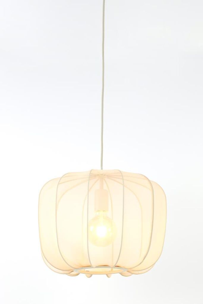 Japandi hanglamp Plumeria crème Ø 40cm Productafbeelding 