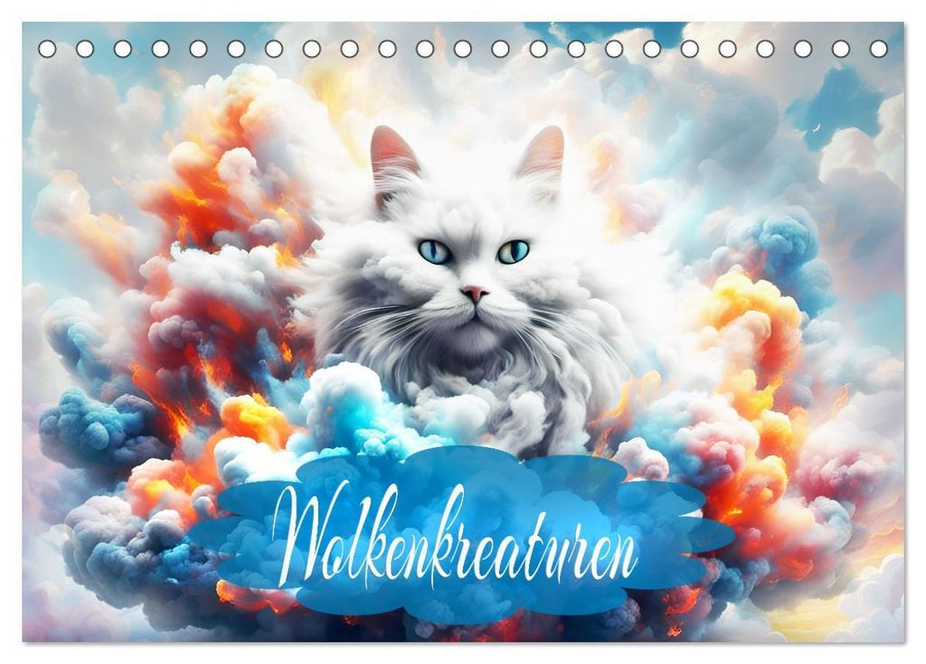 Wolkenkreaturen (Tischkalender 2027 DIN A5 quer), CALVENDO Monatskalender