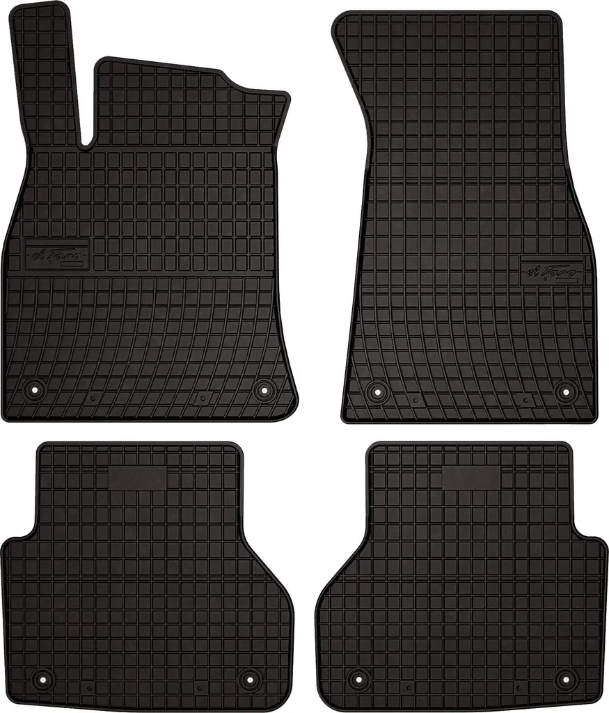 Set Tappeti Auto Gomma per Audi A6 C8 dal 2018 | Neri, Antiscivolo