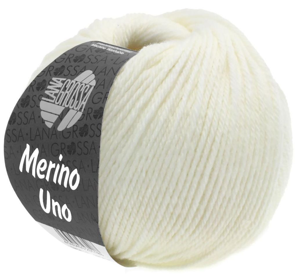 Lana Grossa - Merino Uno 0001 weiß Produktbild 