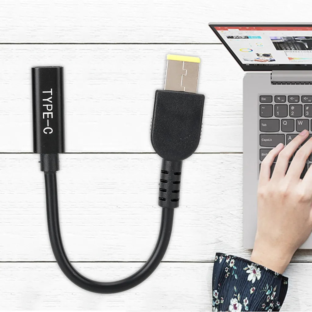 Câble adaptateur USB Type C vers DC Jack pour chargeur d'ordinateur 65W