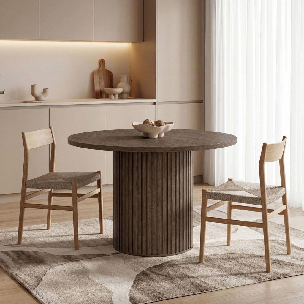 Runder Tisch Norin, Ausziehbar 100-188/100/75 cm – Ovaler Produktbild 