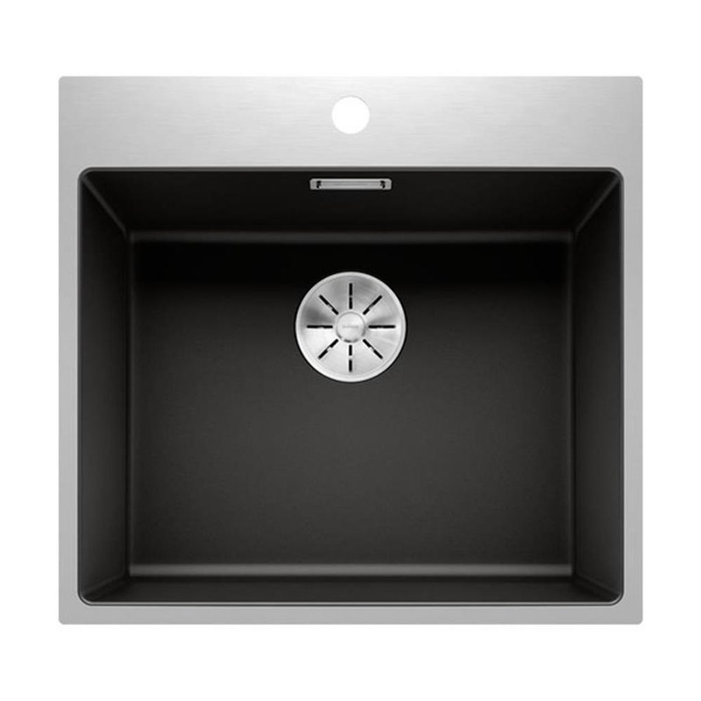 BLANCO SUBLINE 500-IF/A SteelFrame SILGRANIT schwarz