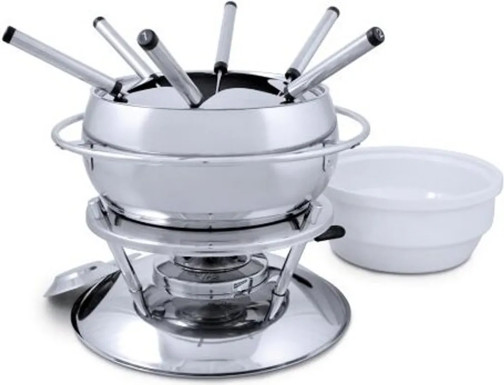Swissmar Zuri Service à Fondue 11 Pièces en Acier Inoxydable de Qualité