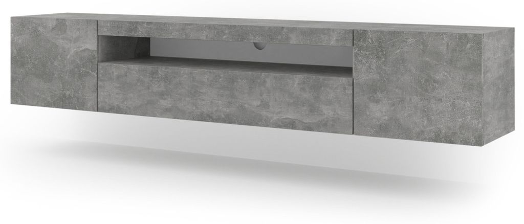Homlando szafka RTV AURA 200 cm beton Zdjęcie produktu 