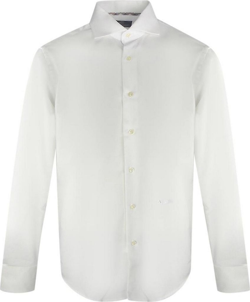 Aquascutum - Hemd für Herren, Langärmlig SY779 (XS) (Weiß) Produktbild 