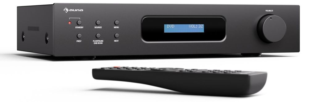 Auna HiFi stereo zosilňovač 2x60W s Bluetooth, diaľkové Obrázok produktu 