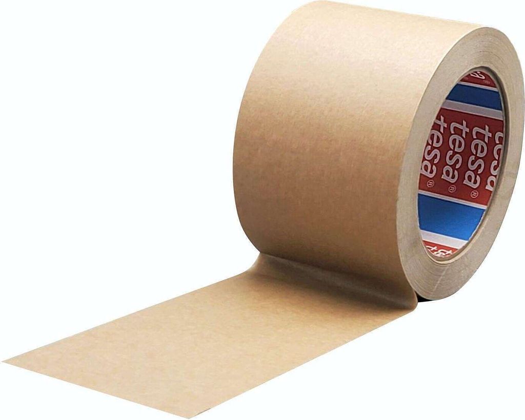 4 Rollen tesa 4713 Papier-Packband, 50 m x 75 mm, braun