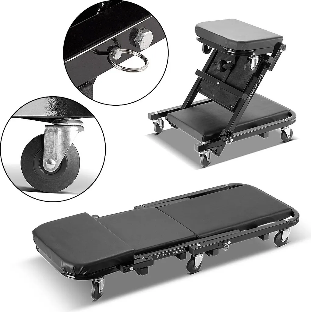 Tabouret d'atelier convertible 2 en 1 ultra robuste supportant 150 kg