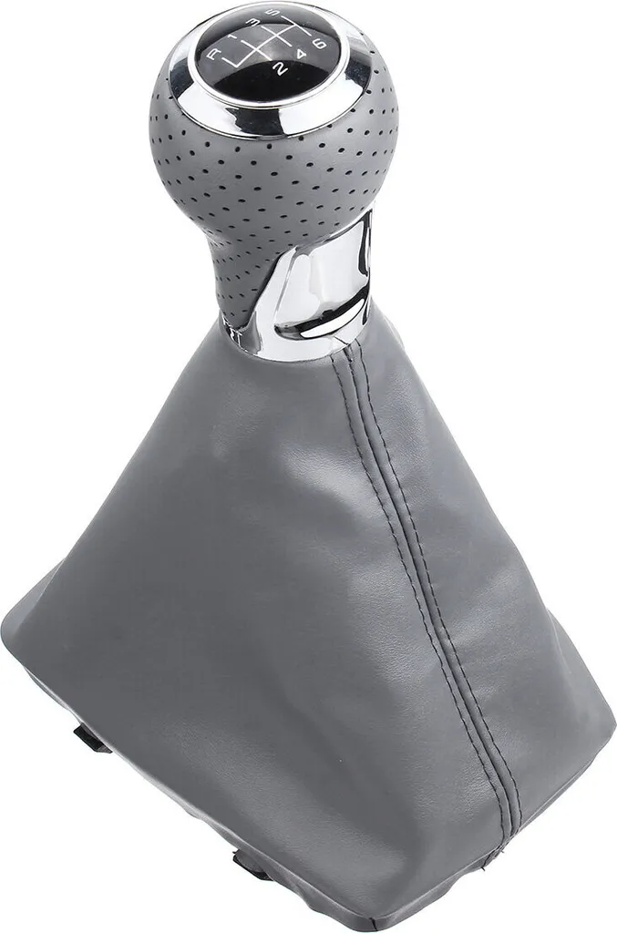 Pomello Leva Cambio Audi A4 B8 S-Line 6 Velocità Pelle PU e Cromo