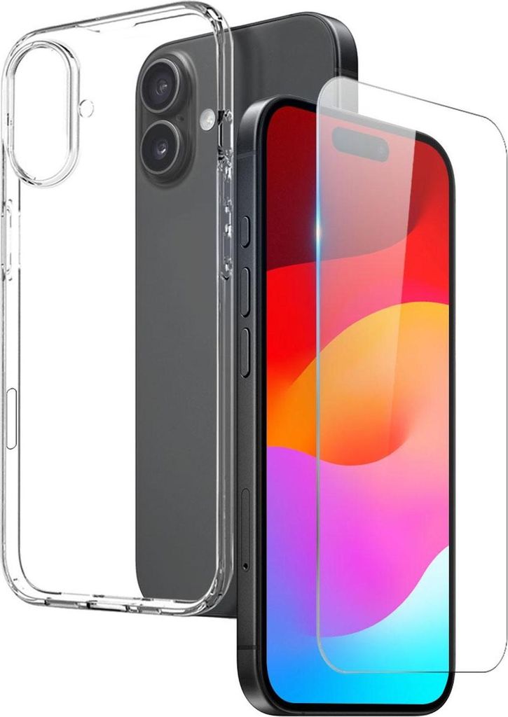 Für Apple iPhone 17 Silikon TPU Schutz Hülle Cover Transparent + H9 Hart Glas