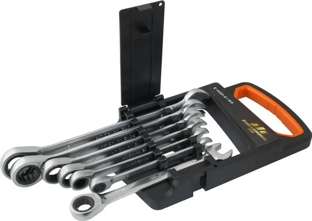 Kit Chiavi a Cricchetto Professionali 7 Pezzi E-400-2190 per Meccanica