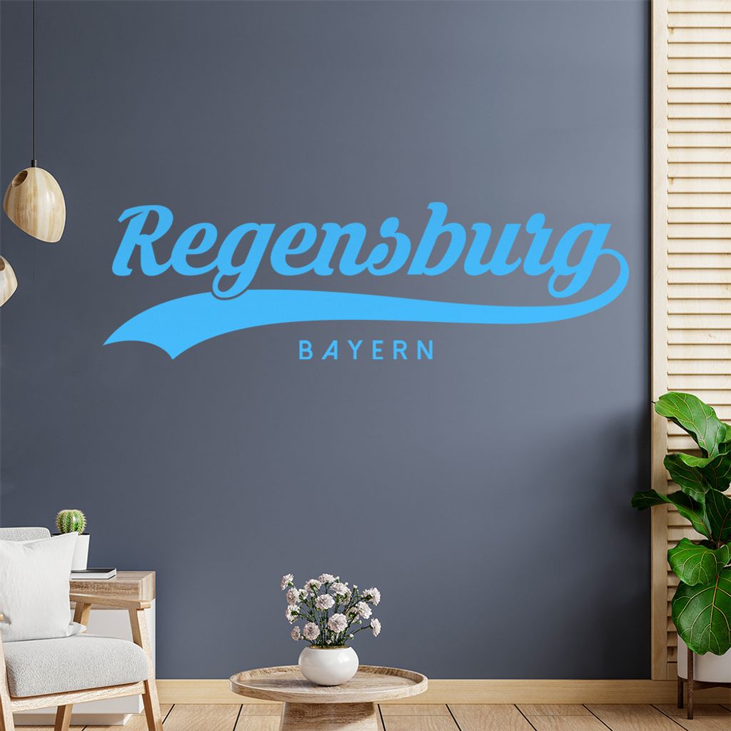 Regensburg Bayern Wandtattoo Wandaufkleber Wall Sticker - Dekoration, Küche, Wohnzimmer, Schlafzimmer, Badezimmer