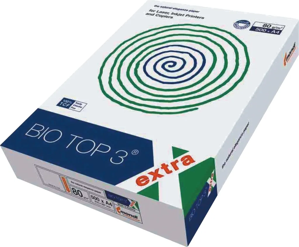 Papier imprimante A4 Top3 80g pour édition de rapports et documents de bureau