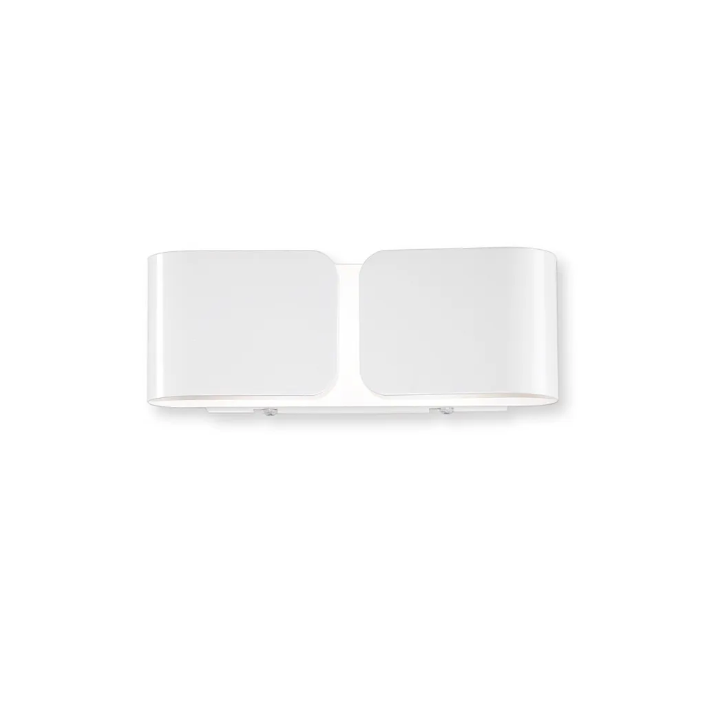 Luminaire Mural Double Diffusion Clip Ap2 Mini Blanc en Métal Moderne