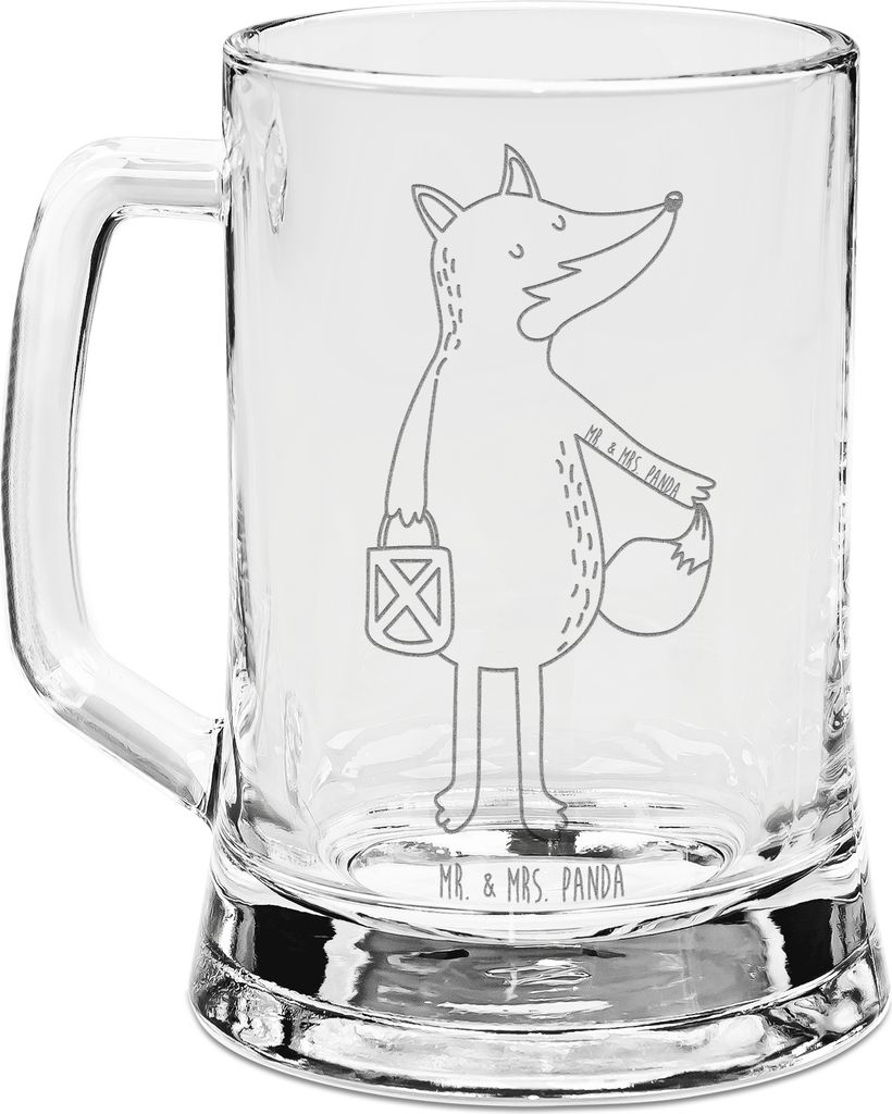 Mr. & Mrs. Panda Glaskrug Fuchs Laterne - Transparent - Produktbild 