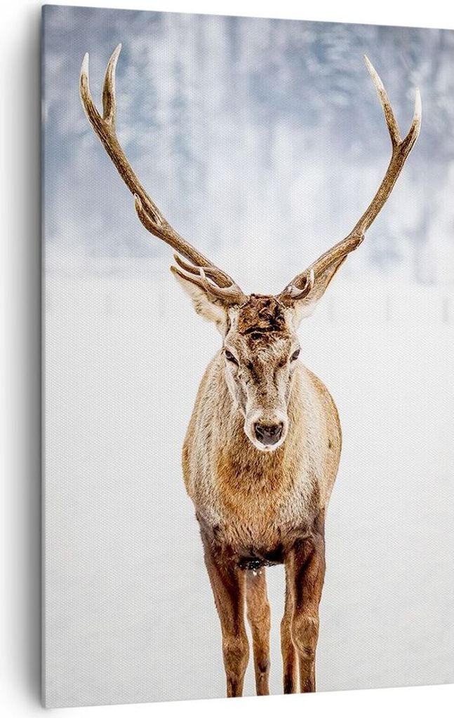 Bild auf Leinwand - Leinwandbild - Einteilig - Hirsch Produktbild 