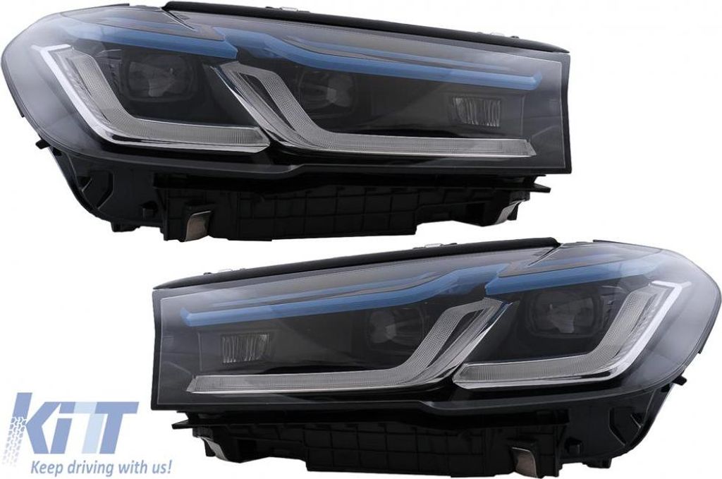 LED-Scheinwerfer für BMW 5er G30 Limousine G31 Touring 2017-2019 LCI Design.