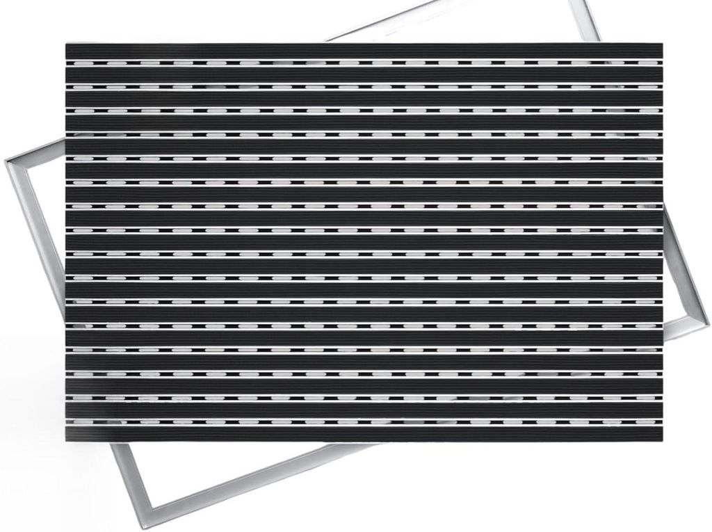POLENTEX Aluminium Fußmatte für Türen mit Rahmen, 60x40 cm, Produktbild 
