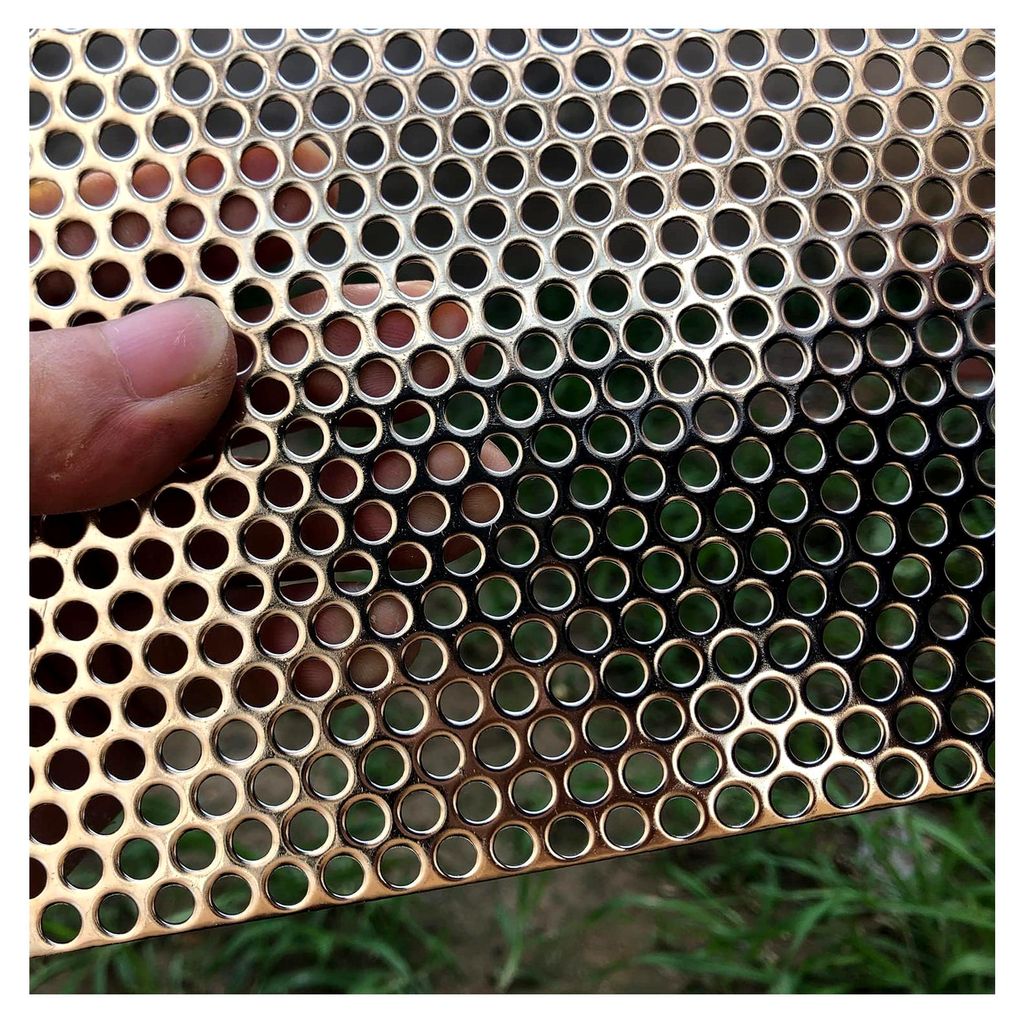 Perforierte Metallbleche aus Edelstahl 5mm Dicke 1.1mm 500mm x 250mm