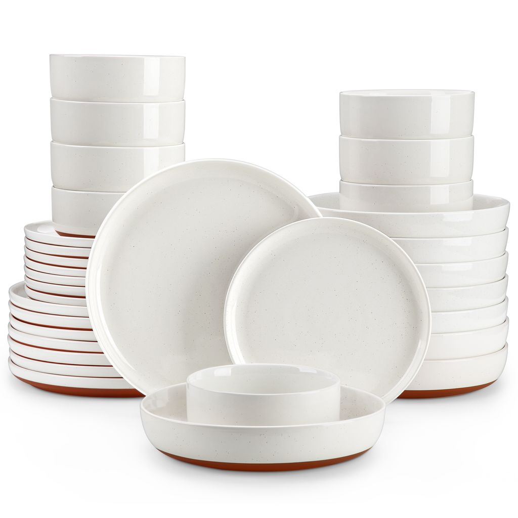 Service de table en faïence, 32 pièces, set de vaisselle Image du produit 