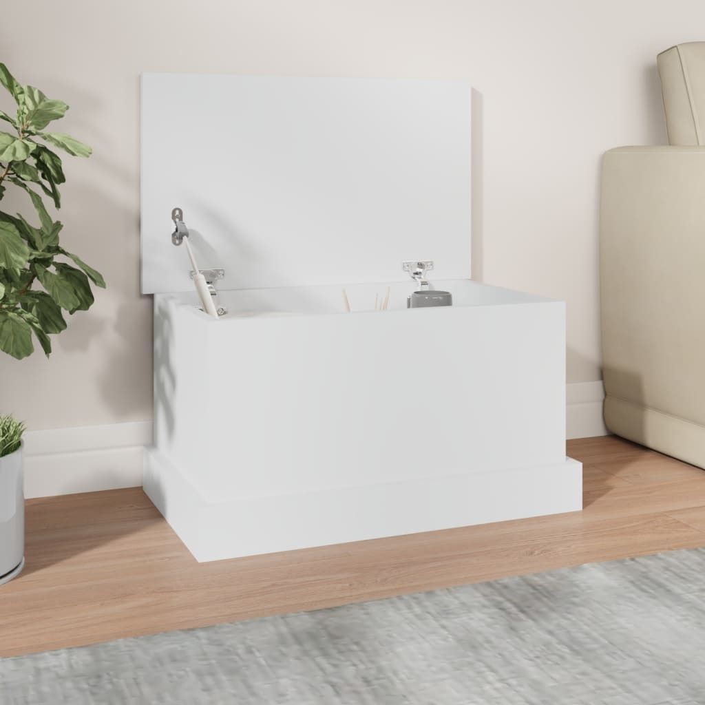 vidaXL Truhe Weiß 50x30x28 cm Holzwerkstoff Produktbild 1