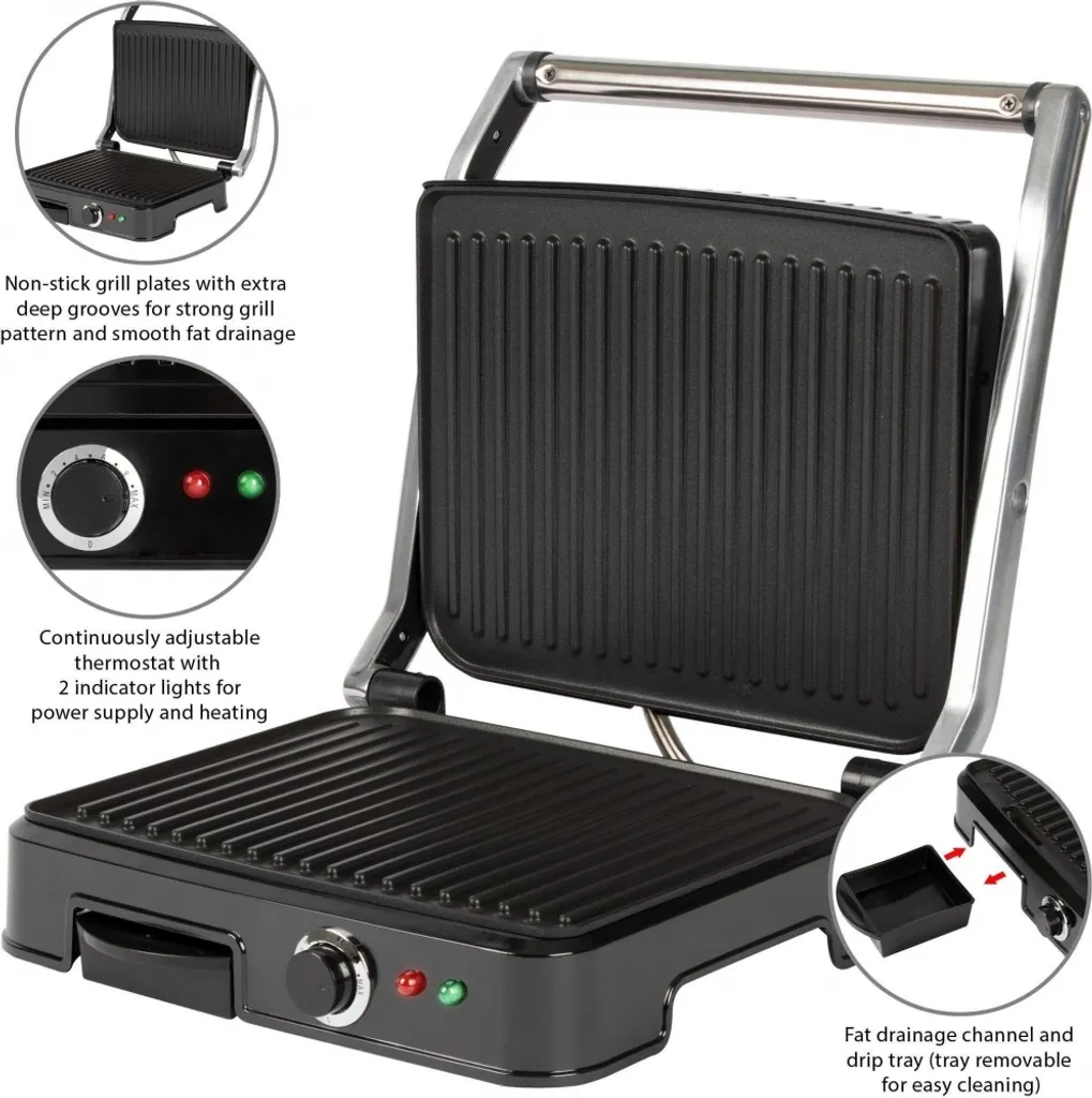 Gril de table Clatronic KG 3487 pour cuisiner sainement sans graisse - 3