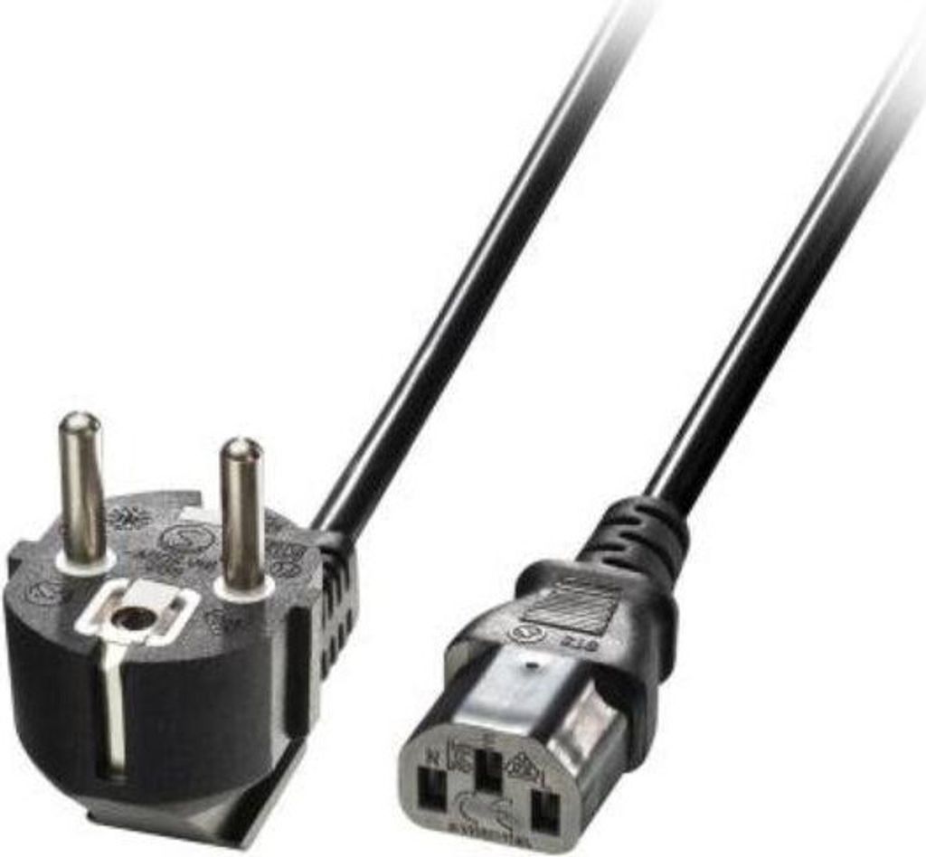 LINDY Netzkabel 1m – IEC C14 Auf IEC C5 (Kleeblatt) | Universelles Verlängerungskabel Für Laptop, Monitor, TV