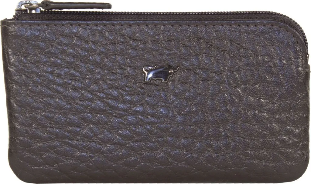 Étui clés cuir slim Braun Büffel Yannik marron anti-rayures poche