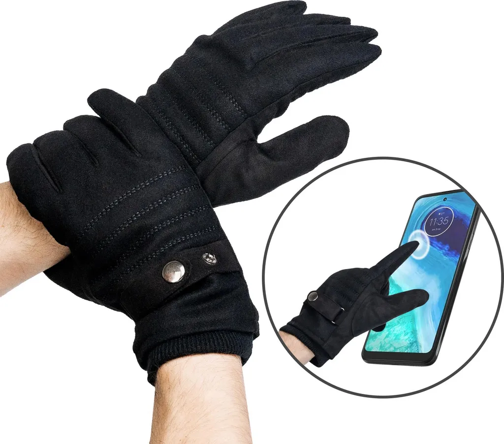 Offerta Guanti Uomo R-RMM-01 Neri: Qualità Premium Taglia Unica
