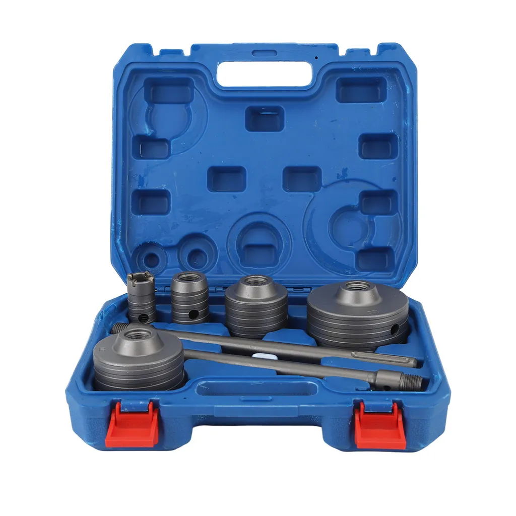 Kit Scie Cloche Béton 1011230111311 - 9 Pièces SDS Plus 30-100mm