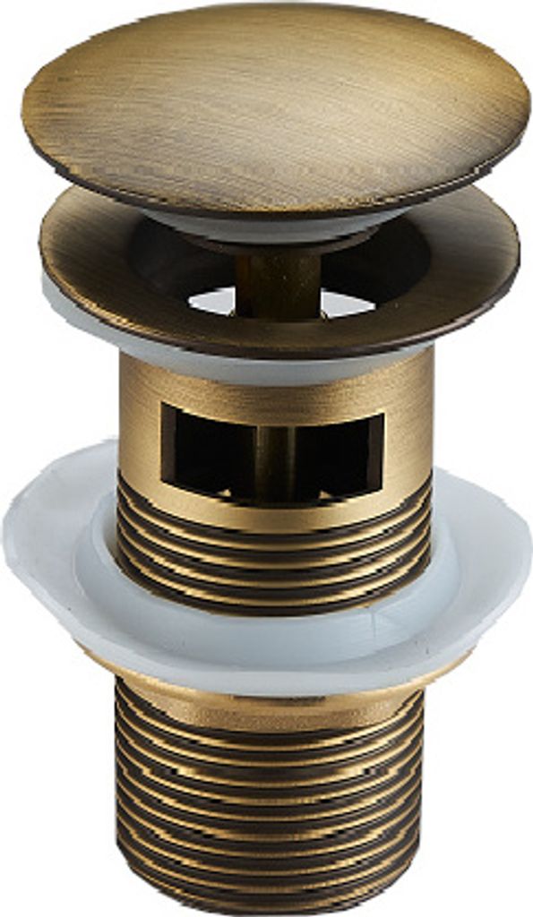 Mexen tappo clic-clac rotondo con troppopieno, bronzo Immagine del prodotto 