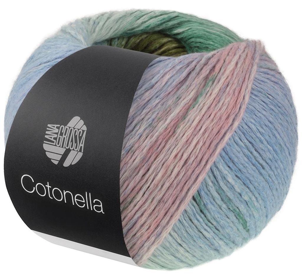 Lana Grossa - Cotonella 0016 opalgrün mint himmelblau Produktbild 