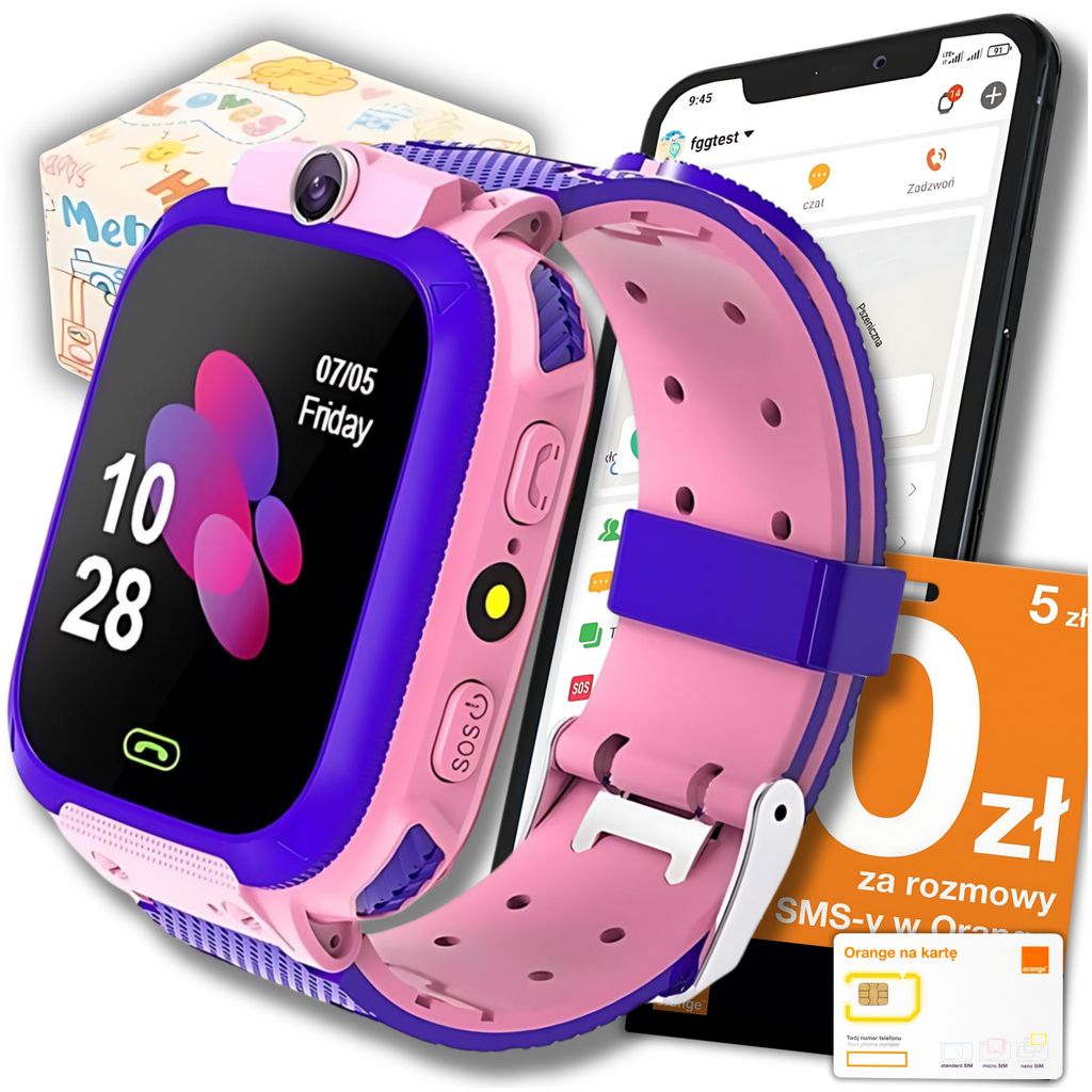 Smartwatch Dla Dzieci Zegarek Dziecięcy Lokalizator Lbs + Zdjęcie produktu 